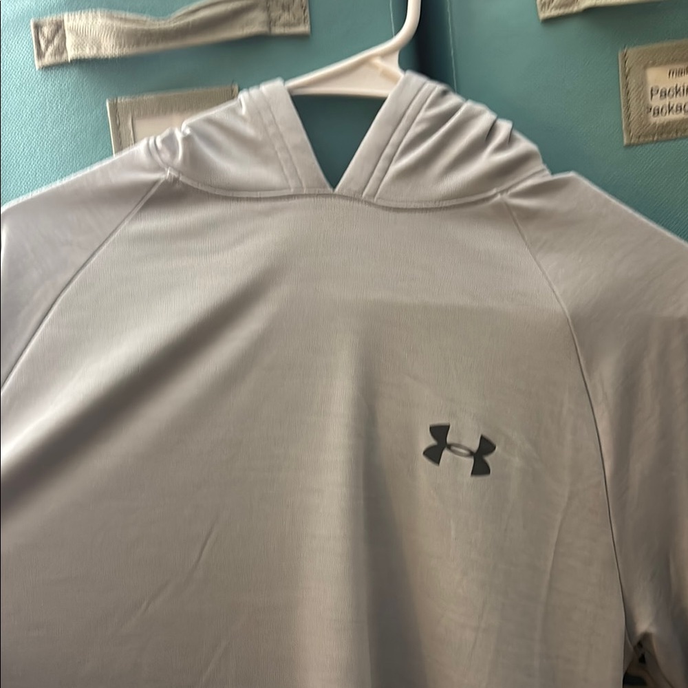 Under Armour Light Gray Pullover Hoodie - Picture 2 of 4